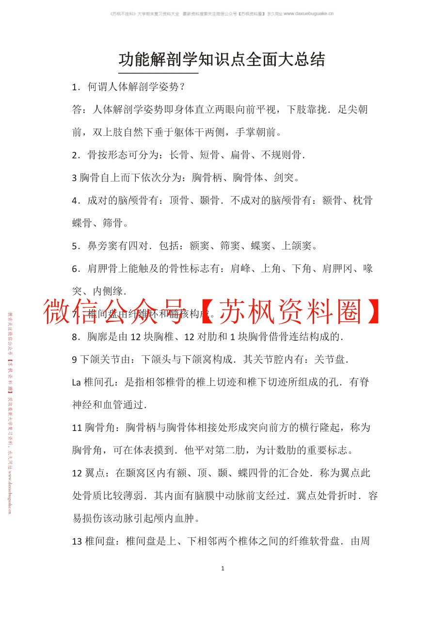 功能解剖学